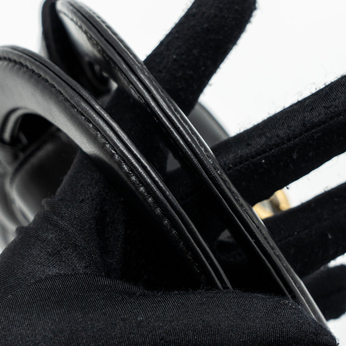 CHANEL 23K MINI SHOPPING TOTE CALFSKIN BLACK BRUSHED GHW(MICROCHIP)