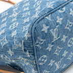 Louis Vuitton neverfull mm denim blue GHW