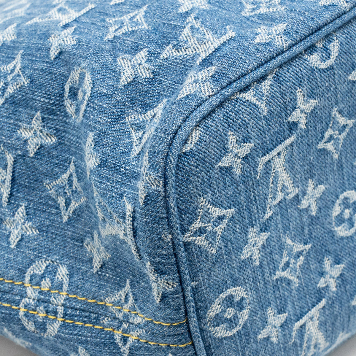 Louis Vuitton neverfull mm denim blue GHW