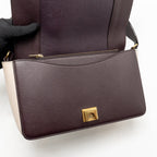 Celine Medium Frame Bag Calfskin Violet/Beige GHW