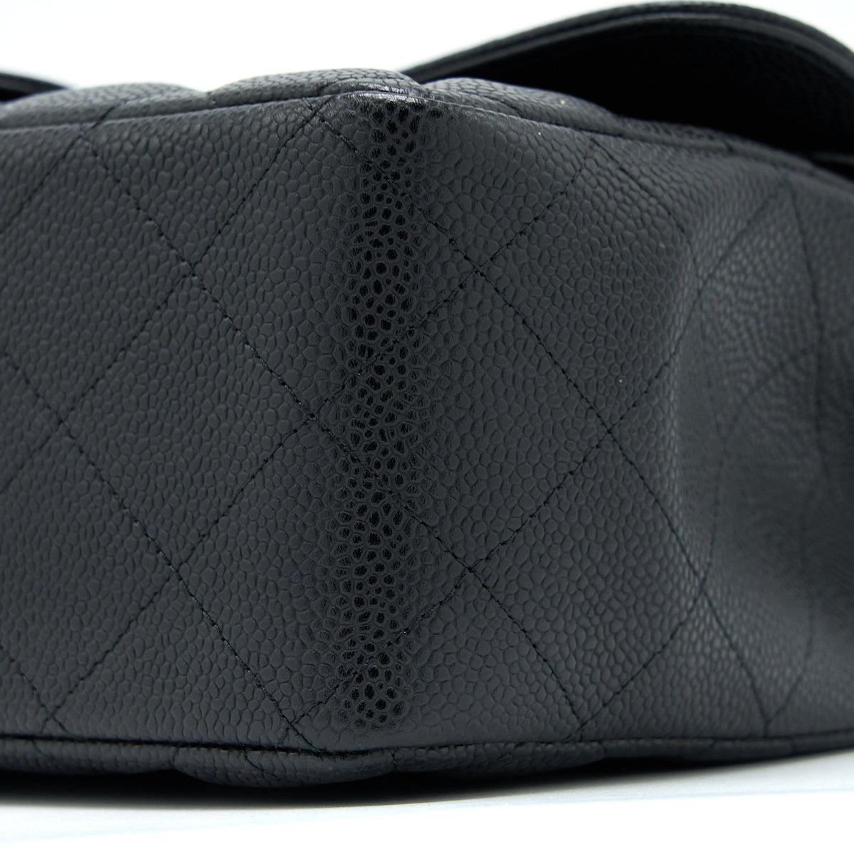 CHANEL JUMBO CLASSIC DOUBLE FLAP BAG CAVIAR BLACK GHW