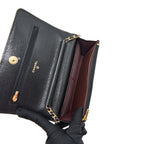 CHANEL 22P CLASSIC WALLET ON CHAIN CAVIAR BLACK LGHW (MICROCHIP)
