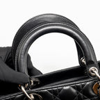 Dior large lady dior lambskin black SHW