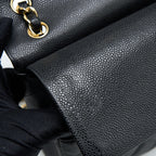 CHANEL JUMBO CLASSIC DOUBLE FLAP BAG CAVIAR BLACK GHW