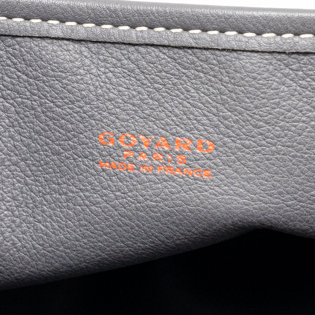 Goyard Mini Anjou Tote Bag French Bulldog Print Goyardine Canvas/Calfskin Grey SHW
