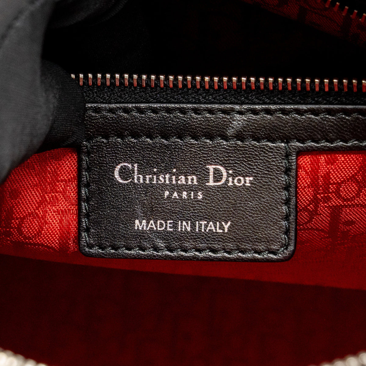 Dior large lady dior lambskin black SHW