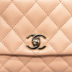 CHANEL MINI COCO HANDLE BAG CAVIAR LIGHT PINK LGHW