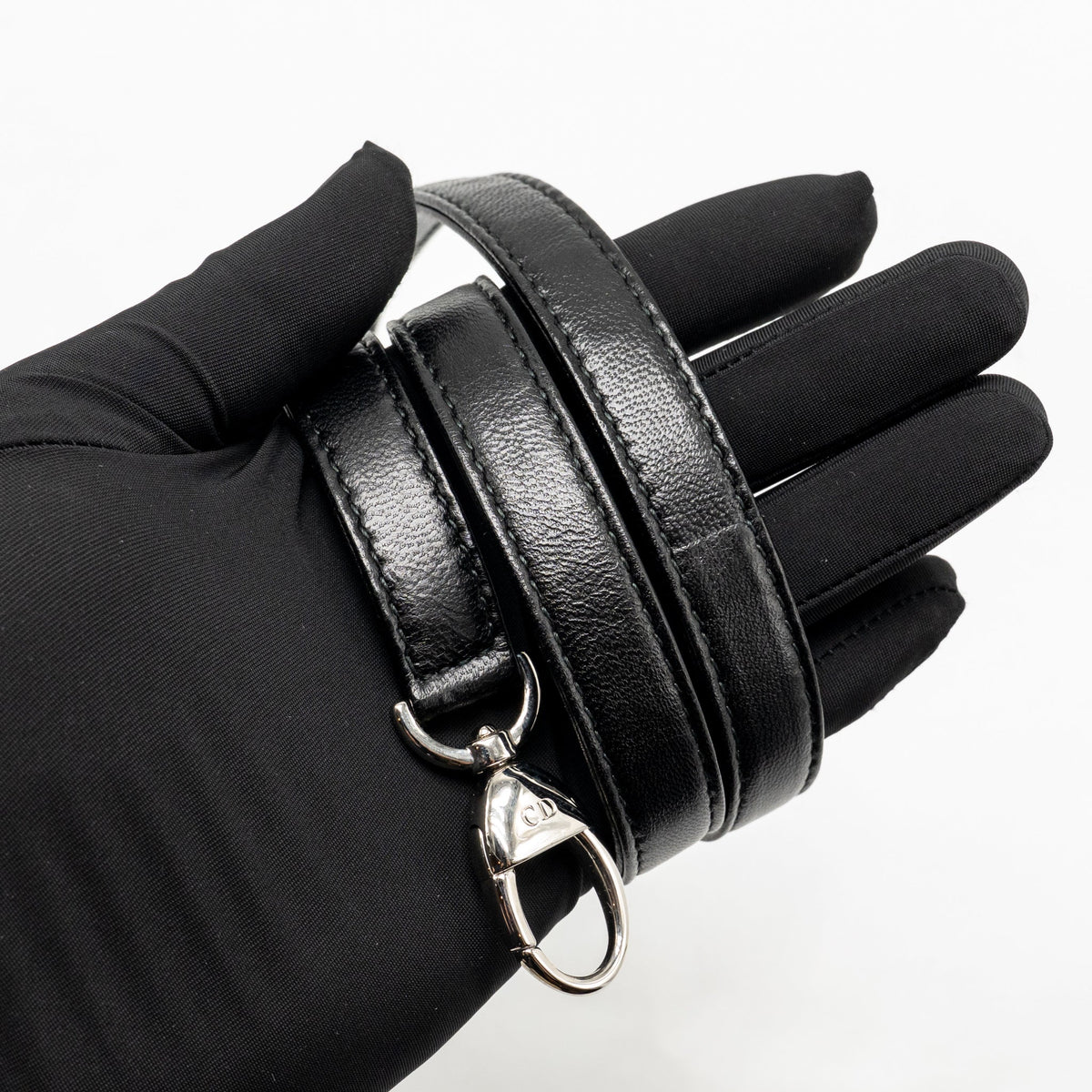 Dior large lady dior lambskin black SHW