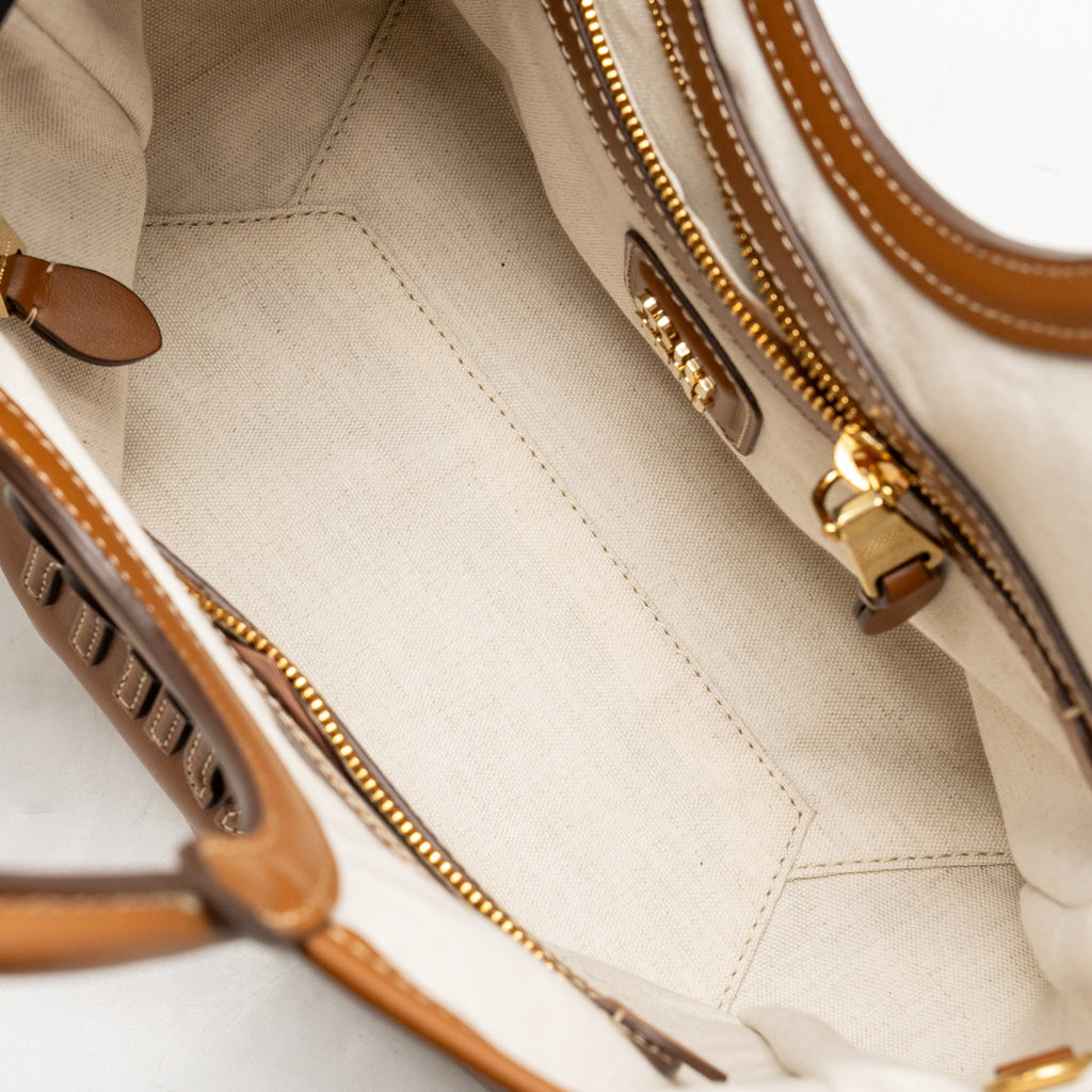 Miu Miu Small Ivy Leather Tote Bag Caramel GHW