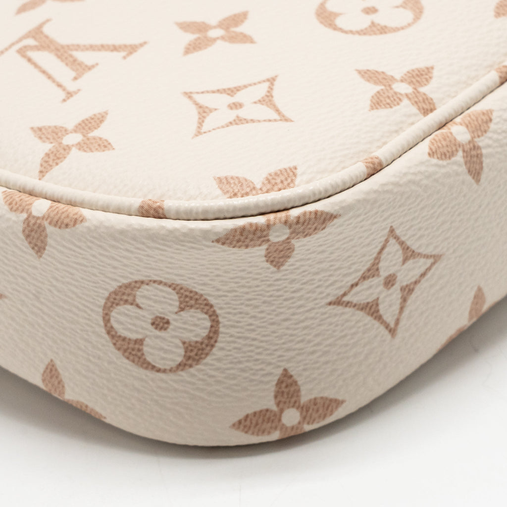 Louis Vuitton Wallet on Chain Ivy Monogram Dune Canvas White Beige GHW