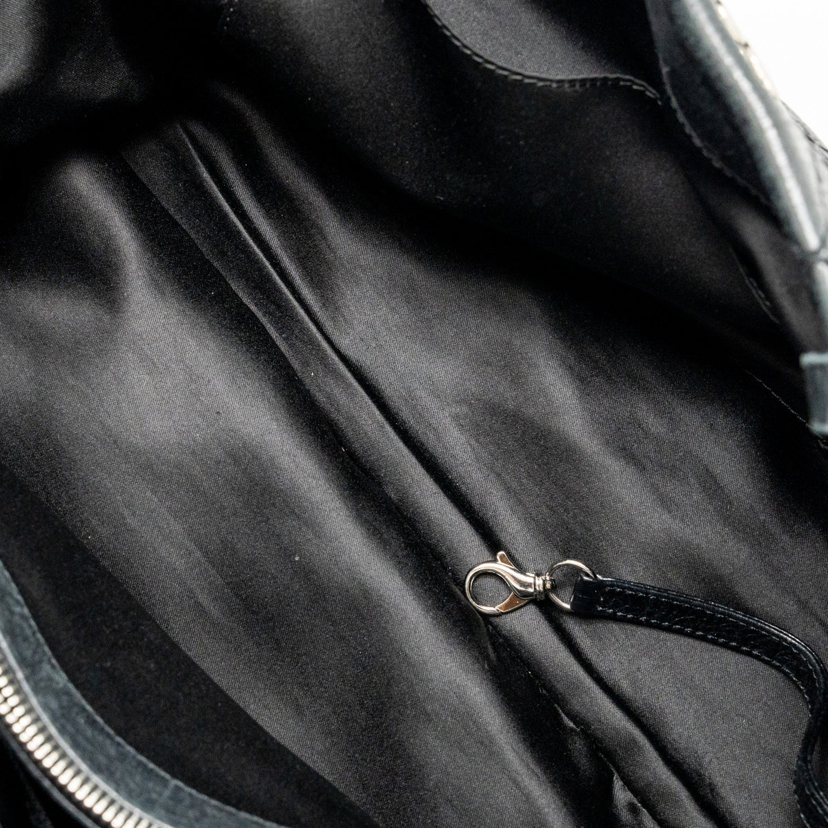 Chanel On the Road Large Shopping Tote Bag Shiny Grained Calfskin Black SHW