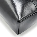 CHANEL MINI 31 CLUTCH WITH CHAIN SHINY LAMBSKIN BLACK LGHW (MICROCHIP)
