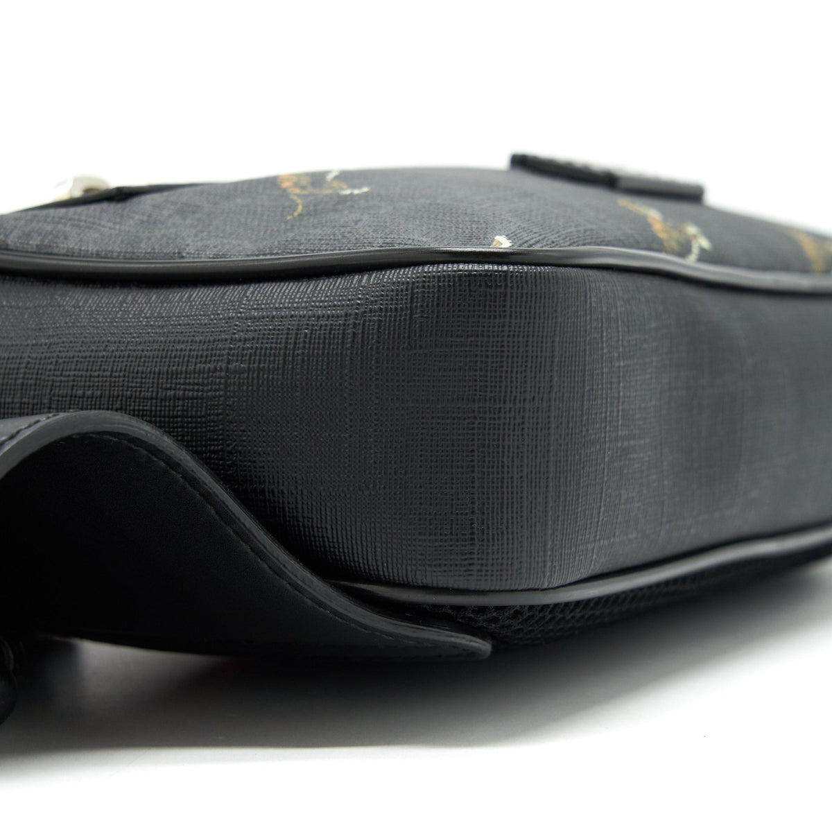 GUCCI GG SUPREME/ TIGER BELT BAG BLACK SHW