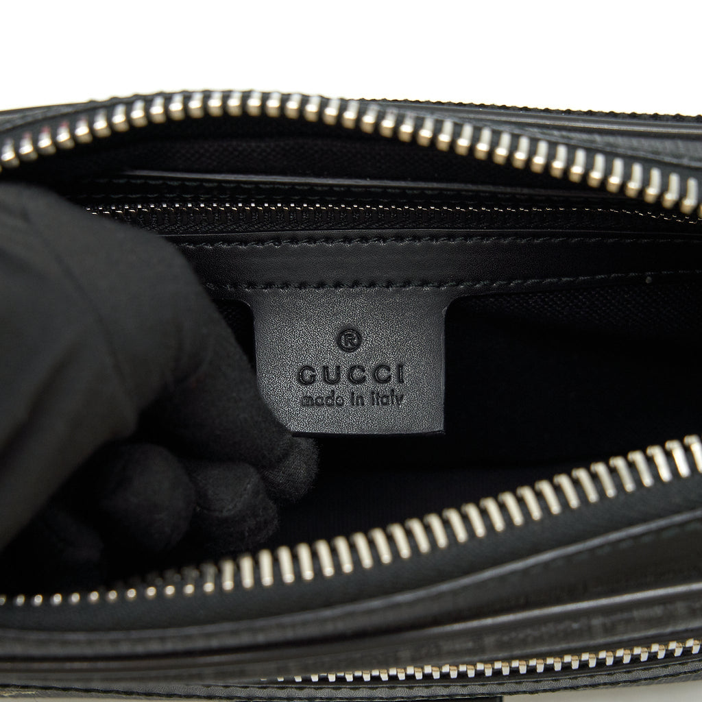 GUCCI GG SUPREME/ TIGER BELT BAG BLACK SHW