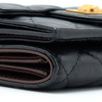 CHANEL REISSUE COMPACT WALLET CALFSKIN BLACK GHW
