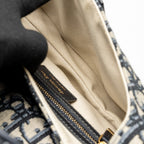 DIOR MEDIUM SADDLE BAG BLUE OBLIQUE CANVAS GHW