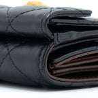 CHANEL REISSUE COMPACT WALLET CALFSKIN BLACK GHW