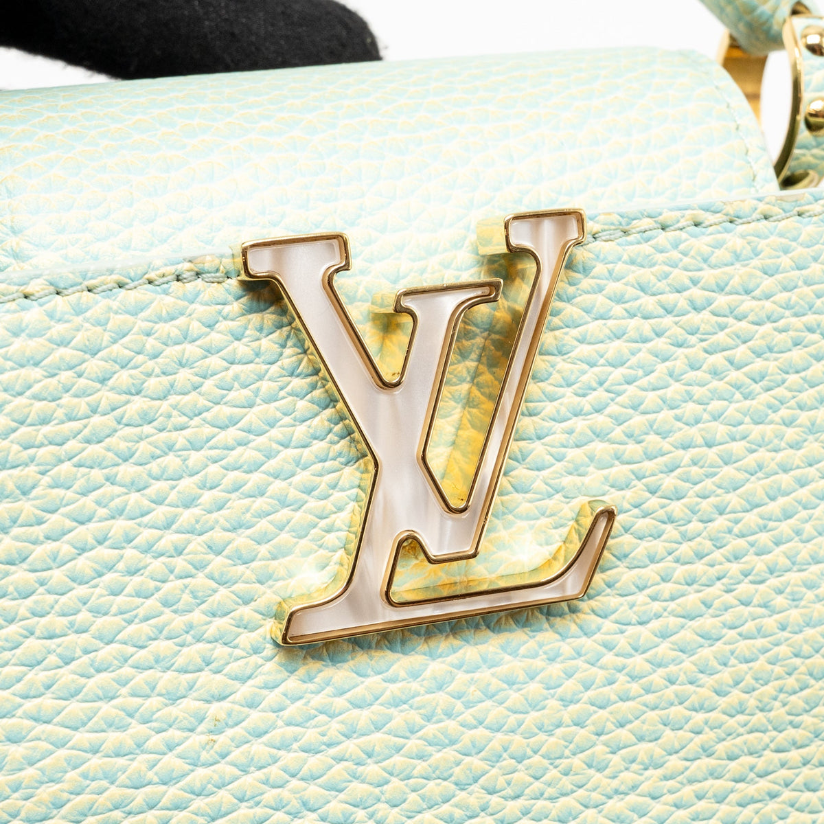 Louis Vuitton Capucines Mini Taurillon Vert d’eau Green LGHW