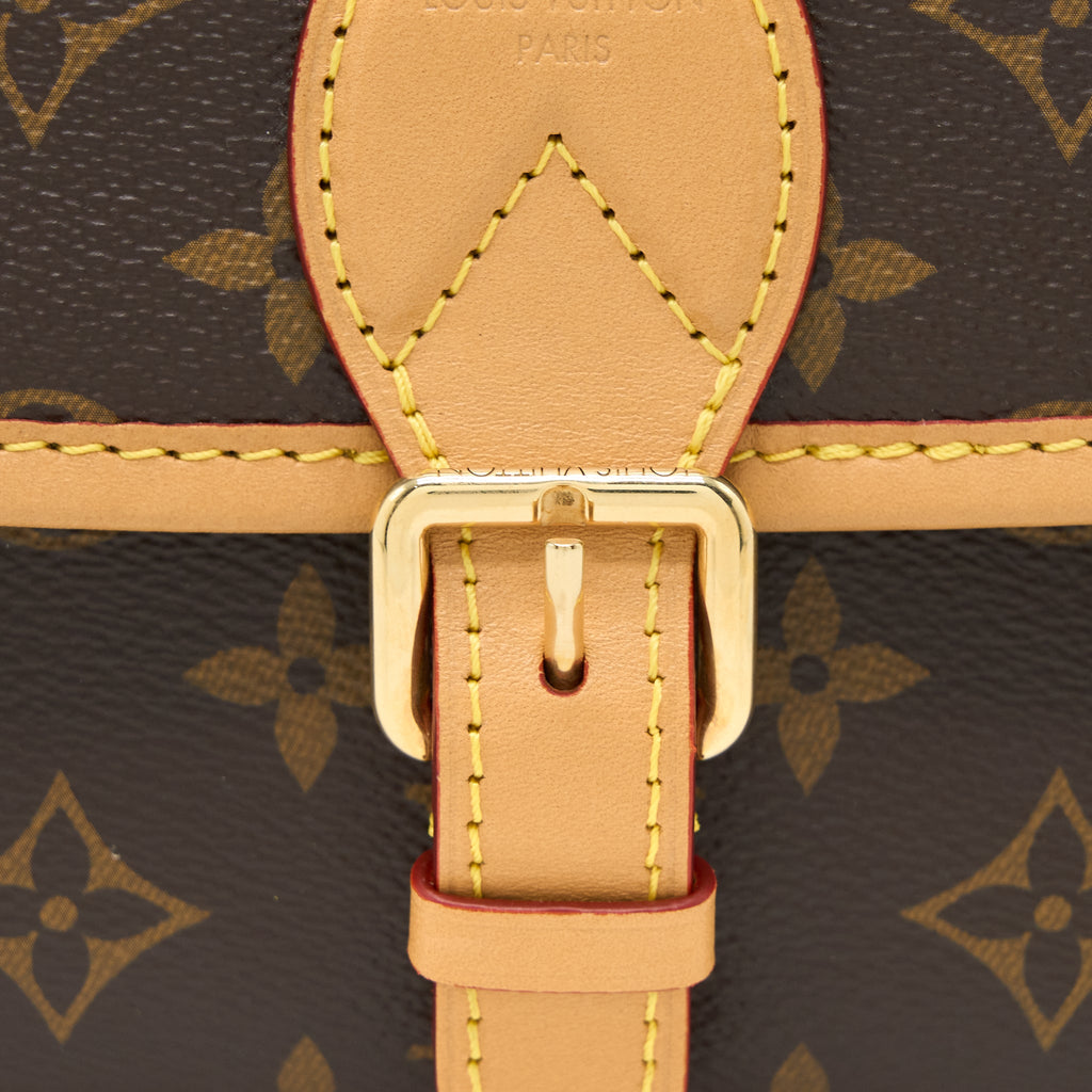 LOUIS VUITTON DIANE BAG MONOGRAM CANVAS WITH JACQUARD STRAP GHW (NEW VERSION)