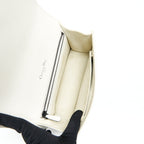 DIOR SMALL DIORAMA STUDDED WHITE WITH BLACK HARDWARE