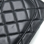 CHANEL PEARL CRUSH MINI SQUARE LAMBSKIN BLACK BRUSHED GHW (MICROCHIP)