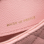 CHANEL MINI FLAP BELT BAG CAVIAR PINK LGHW