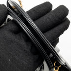Chanel MINI KELLY SHOPPING TOTE BAG SHINY CRUMPLED CALFSKIN BLACK GHW (MICROCHIP)