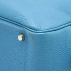 Hermes plume bag Togo jeans blue SHW
