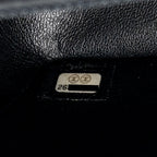 CHANEL MINI RECTANGULAR FLAP BAG LAMBSKIN BLACK SHW