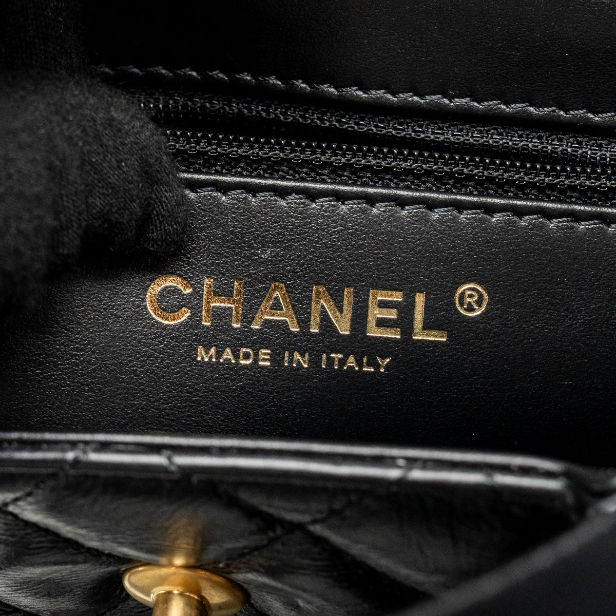 Chanel MINI KELLY SHOPPING TOTE BAG SHINY CRUMPLED CALFSKIN BLACK GHW (MICROCHIP)
