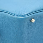 Hermes plume bag Togo jeans blue SHW