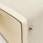 Hermes Kelly 28 Sellier Toile H/Swift Ecru-Amande/Nata SHW