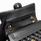 CHANEL MEDIUM CLASSIC DOUBLE FLAP BAG CAVIAR BLACK GHW