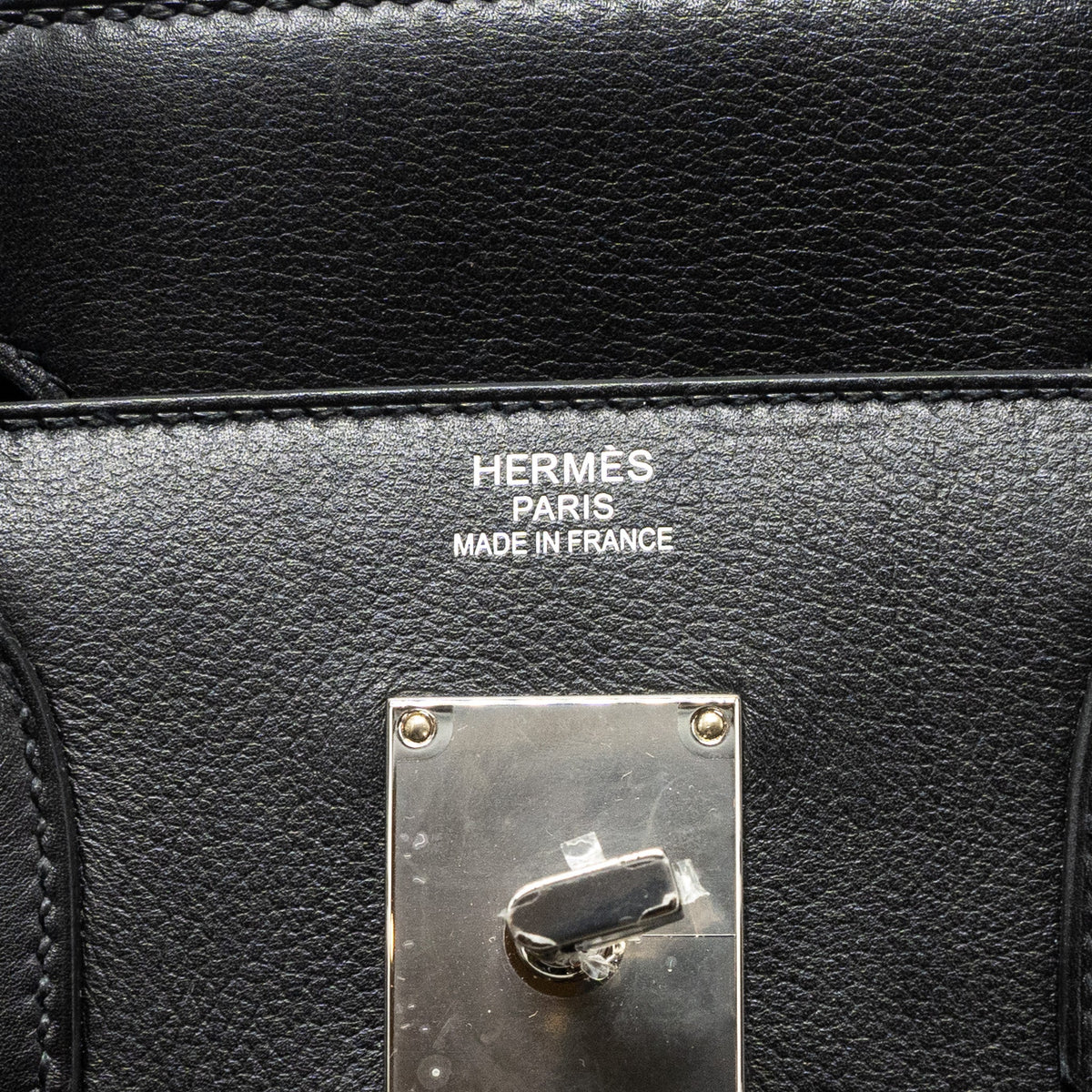 Hermes hac birkin 40 toile Gris canvas / evergrain black/ ecru SHW