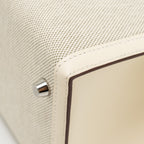 Hermes Kelly 28 Sellier Toile H/Swift Ecru-Amande/Nata SHW