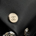 CHANEL 23K TRIPLE POCKET BACKPACK CAVIAR BLACK LGHW(MICROCHIP)