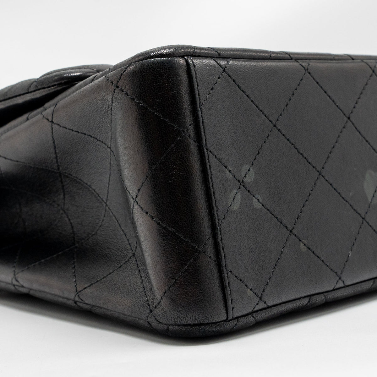 CHANEL MAXI CLASSIC DOUBLE FLAP BAG LAMBSKIN BLACK GHW