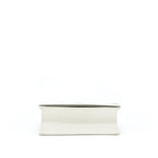 DIOR SMALL STUDDED DIORAMA WHITE WITH BLACK HARDWARE