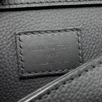 LOUIS VUITTON AEROGRAM TAKEOFF SLING BLACK GRAINED CALFSKIN BLACK HARDWARE