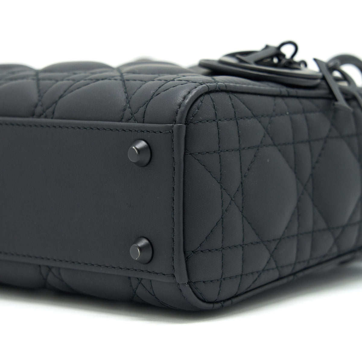 DIOR MINI LADY DIOR CALFSKIN SO BLACK