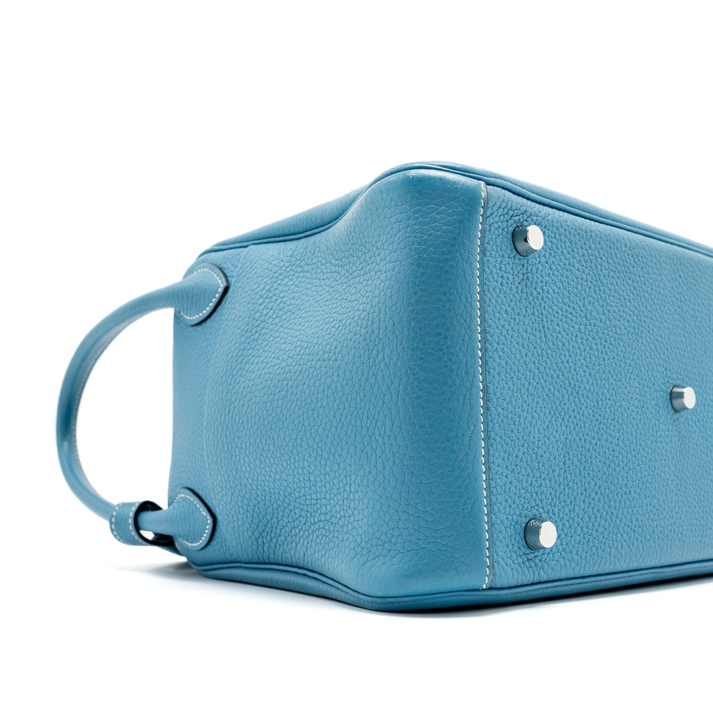 Hermes Lindy 30 Clemence Blue Jeans SHW