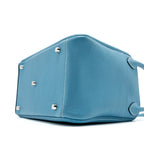 Hermes Lindy 30 Clemence Blue Jeans SHW