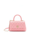 CHANEL SMALL COCO HANDLE 24CM CAVIAR PINK LGHW