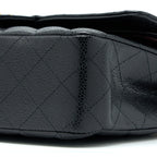 CHANEL MEDIUM CLASSIC DOUBLE FLAP BAG CAVIAR BLACK GHW (MICROCHIP)