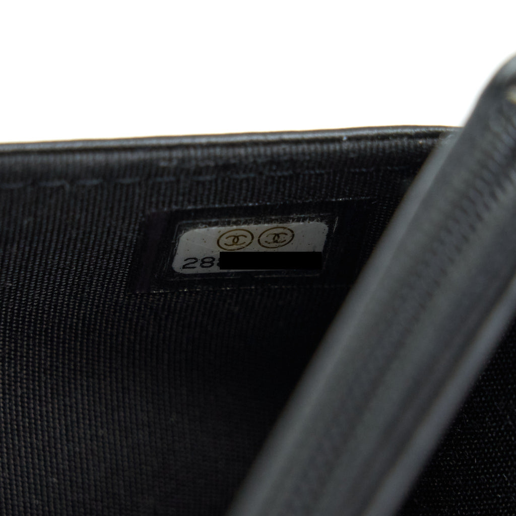 CHANEL LEBOY WALLET ON CHAIN WOC CAVIAR BLACK GHW