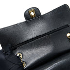 CHANEL MEDIUM CLASSIC DOUBLE FLAP BAG CAVIAR BLACK GHW (MICROCHIP)