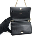 CHANEL LEBOY WALLET ON CHAIN WOC CAVIAR BLACK GHW