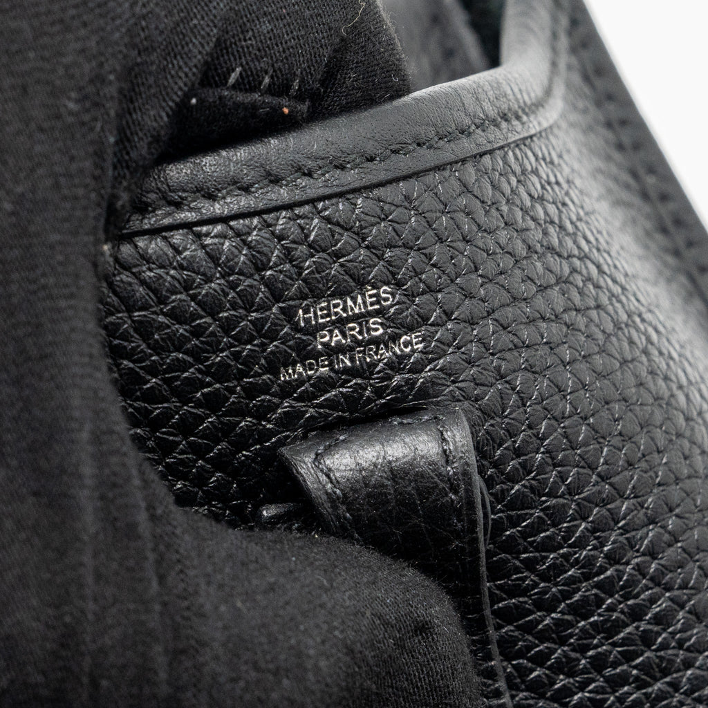 Hermes mini evelyn Clemence Black SHW