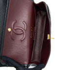 CHANEL MEDIUM CLASSIC DOUBLE FLAP BAG CAVIAR BLACK GHW (MICROCHIP)