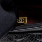 CHANEL CLASSIC WALLET ON CHAIN CAVIAR BLACK GHW (MICROCHIP)